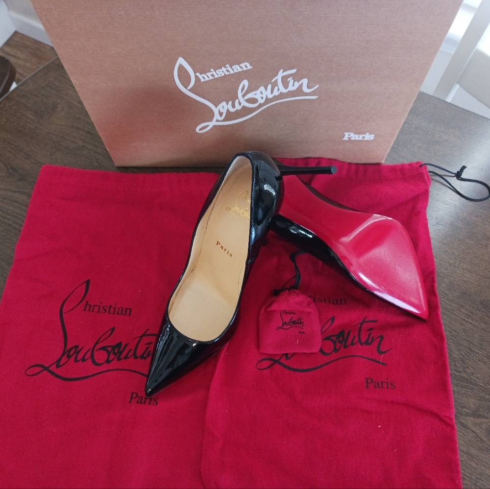 Ladys Christian Louboutin shoes.